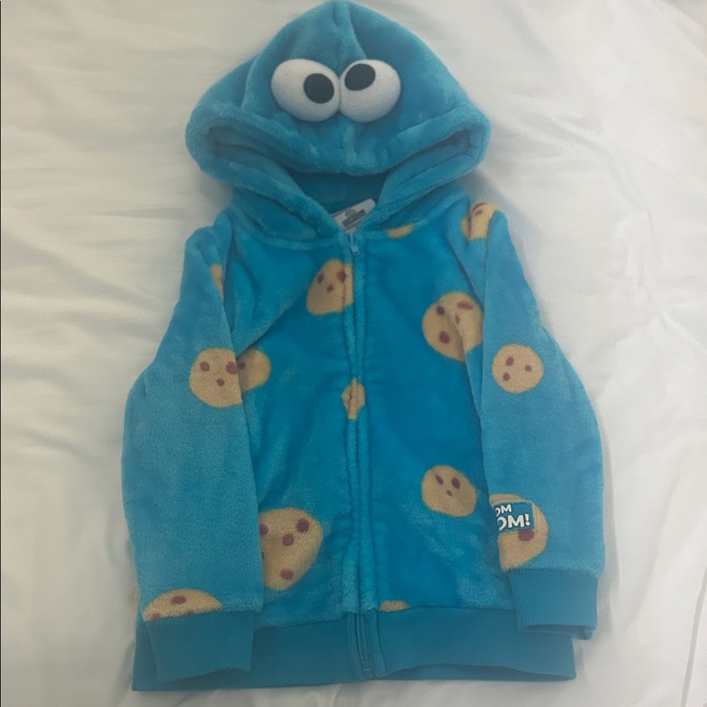 Sesame Street Blue Cookie Monster Kids Hoodie